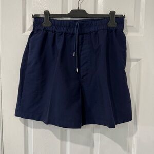 Jil Sander Tailored Wool Navy Shorts